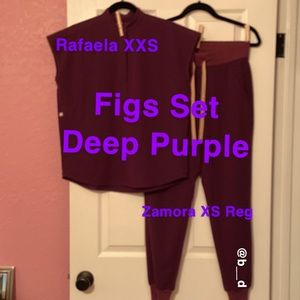 Figs Set DEEP PURPLE